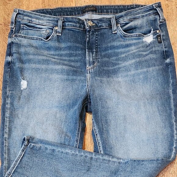 SILVER JEANS - Most Wanted Straight Leg Jeans - Sz 20 - Picture 3 of 9